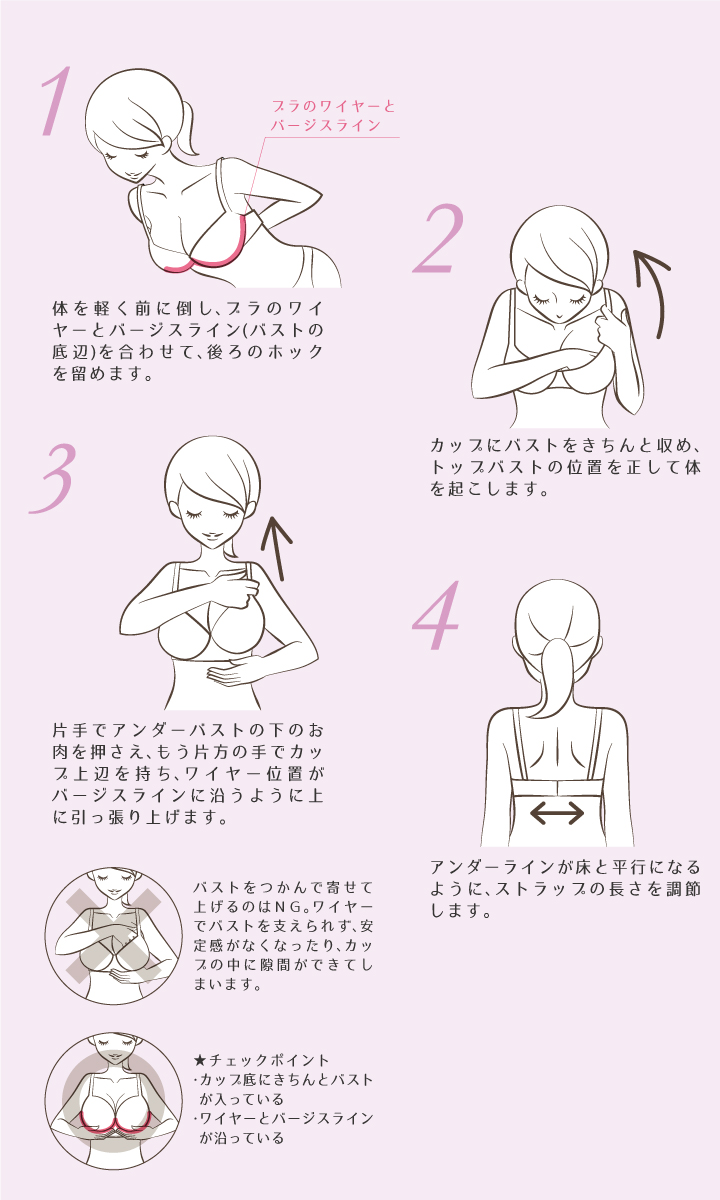 ブラの正しい着け方